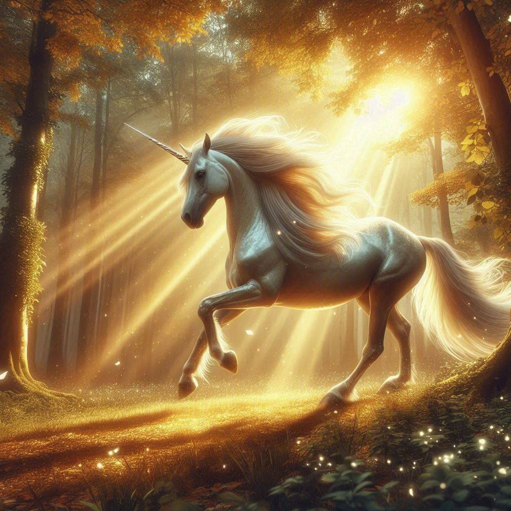 木漏れ日を編むユニコーン | Myths and Magic Unicorn